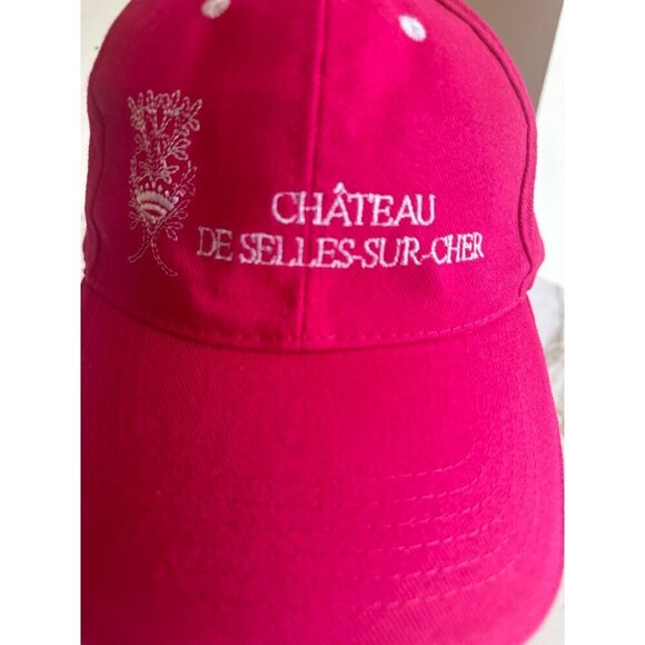 Château de Selles-sur-Cher French Castle Pink Hat Cap Adjustable - Picture 2 of 7